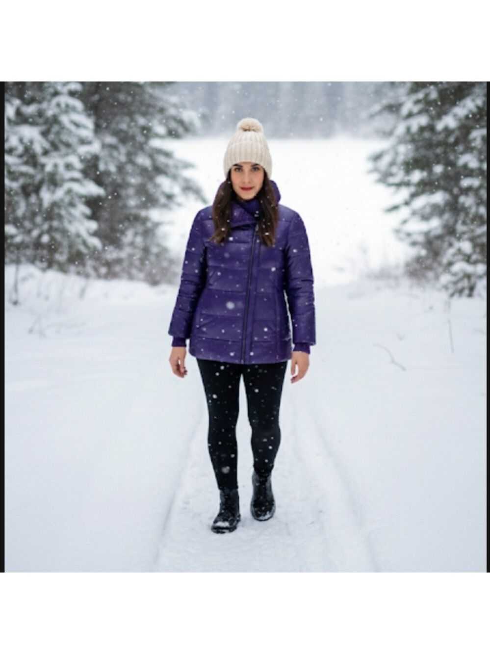 Vero Moda Classic Jacket Down Puffer Purple Toggle Button Shawl Collar Size 10
